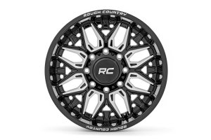GMC K15/K1500 Pickup Wheel - Rough Country - 86 Series, One-Piece - Gloss Black - '70-'74